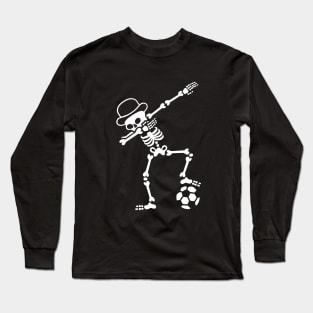 England dab dabbing skeleton soccer football Long Sleeve T-Shirt